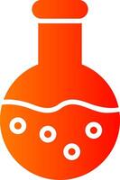 Flask Glyph Gradient Icon vector
