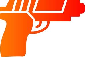 Gun Glyph Gradient Icon vector