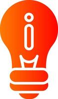 idea Glyph Gradient Icon vector