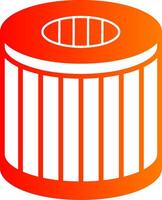 Oil Filter Glyph Gradient Icon vector