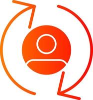 Remarketing Glyph Gradient Icon vector