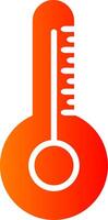 Thermometer Glyph Gradient Icon vector
