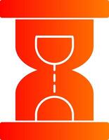 Hourglass Glyph Gradient Icon vector