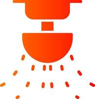 Sprinkler Glyph Gradient Icon vector