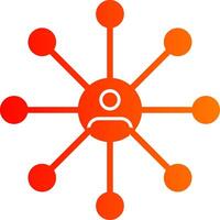 Sucess Glyph Gradient Icon vector