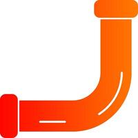 Pipe Glyph Gradient Icon vector