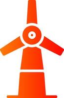 Windmill Glyph Gradient Icon vector