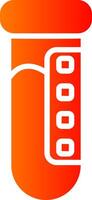 Analysis Glyph Gradient Icon vector