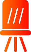Easel Glyph Gradient Icon vector