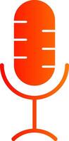 Microphone Glyph Gradient Icon vector
