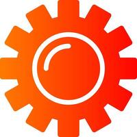 Setting Glyph Gradient Icon vector