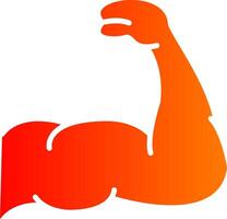 Strong Glyph Gradient Icon vector