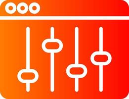 Web Browser Glyph Gradient Icon vector