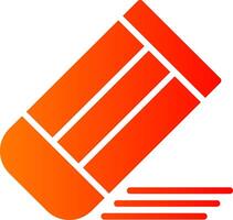 Eraser Glyph Gradient Icon vector