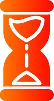 Hourglass Glyph Gradient Icon vector