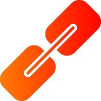 Hyperlink Glyph Gradient Icon vector