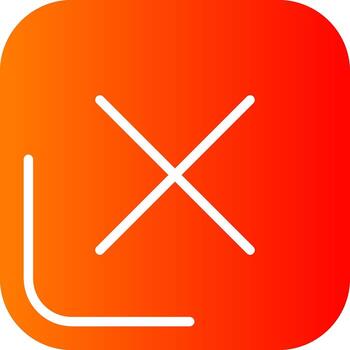 interfaz glifo degradado icono vector