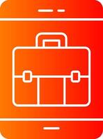 Online Business Glyph Gradient Icon vector