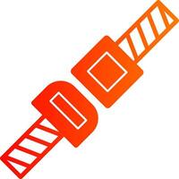 Seat Belt Glyph Gradient Icon vector