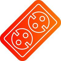 Socket Glyph Gradient Icon vector