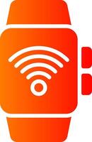 Wifi Glyph Gradient Icon vector
