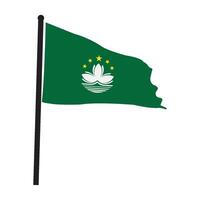 Macau flag icon design vector