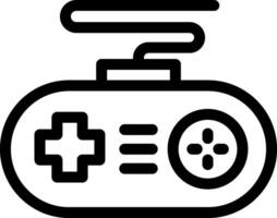 A black and white image of a game controller vector