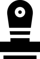 A black and white icon of a valve vector