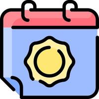 Calendar icon with a badge on it vector