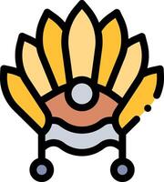A yellow and orange flower with a white background vector