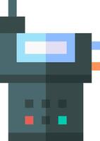 A flat icon of a radio vector