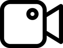 A black and white camera icon vector