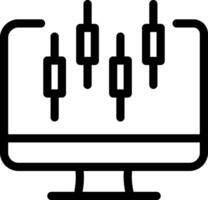 A computer monitor with a number of candles on it vector
