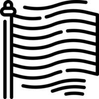 A black and white flag with a white background vector