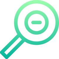 A magnifying glass icon on a white background vector