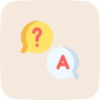 Question mark and a speech bubble icon vector