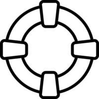Life preserver icon coloring page vector