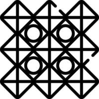 A black and white logo of a geometric pattern vector