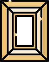 A square frame with a white background vector