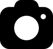 A camera icon with a white background vector