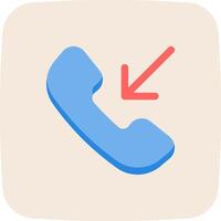 A phone with an arrow pointing to it vector