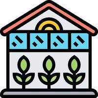 A house with plants in the windows vector