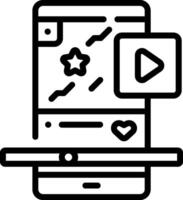 A smartphone with a playing on it vector
