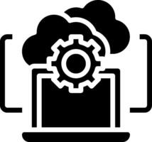 Cloud computing icon vector