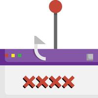 A computer with a mouse and a red arrow vector