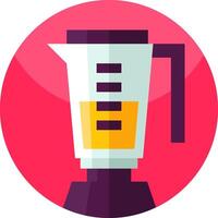 A blender icon on a pink background vector