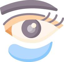 An eye with tears on it, with a tear drop vector