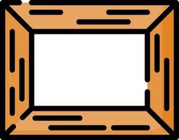 An empty frame with a white background vector