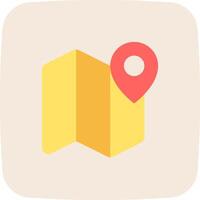The icon for a map pin on a white background vector