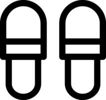Two pill bottles with a black outline vector